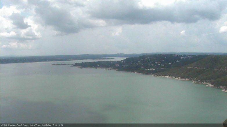 Lake Travis webcam, June 27, 2017 1:35 PM CT