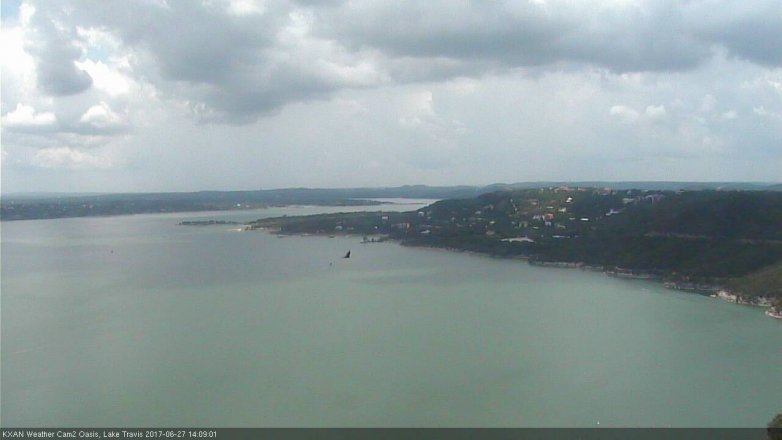 Lake Travis webcam, June 27, 2017 1:40 PM CT