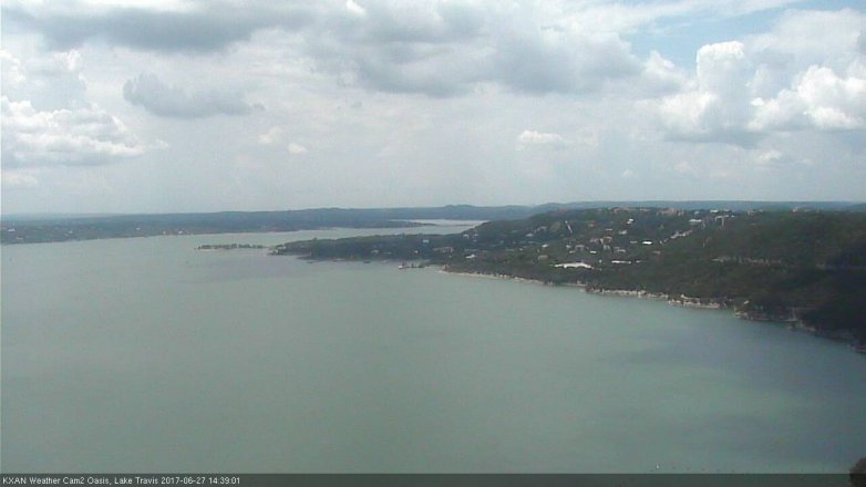 Lake Travis webcam, June 27, 2017 2:05 PM CT
