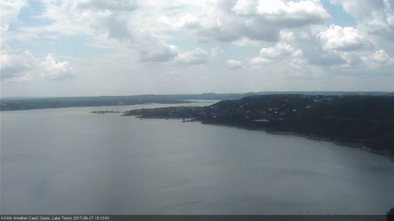 Lake Travis webcam, June 27, 2017 2:15 PM CT