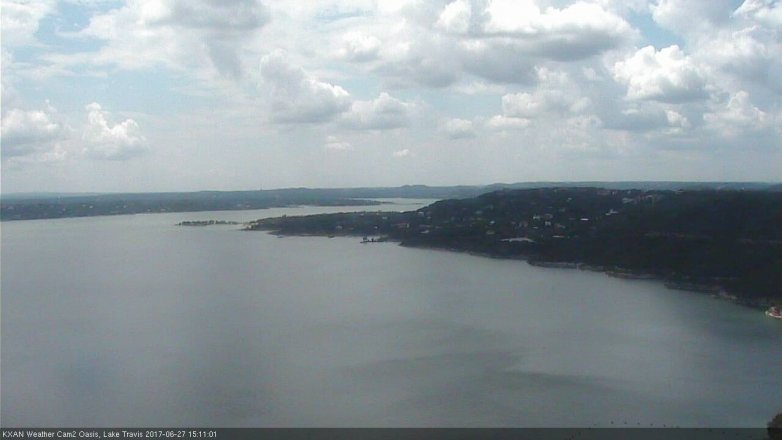Lake Travis webcam, June 27, 2017 2:20 PM CT
