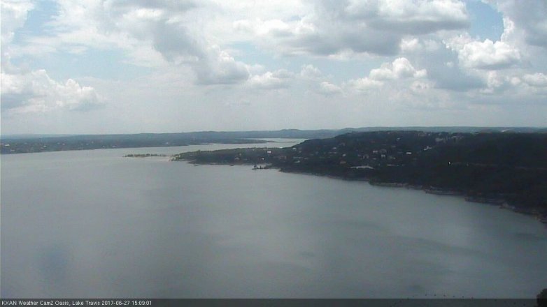 Lake Travis webcam, June 27, 2017 2:30 PM CT