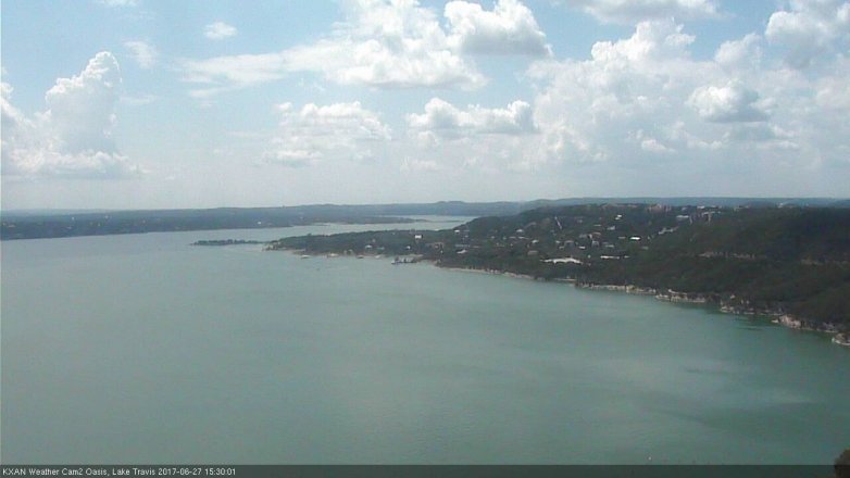 Lake Travis webcam, June 27, 2017 3:00 PM CT