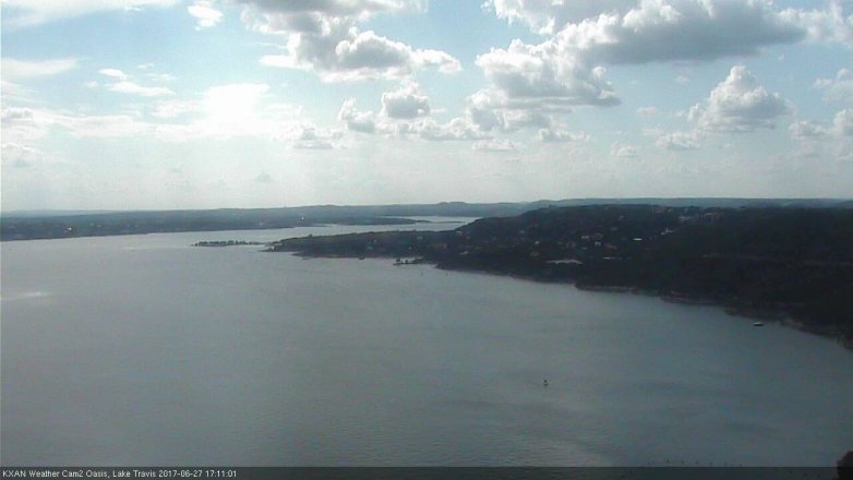 Lake Travis webcam, June 27, 2017 4:20 PM CT