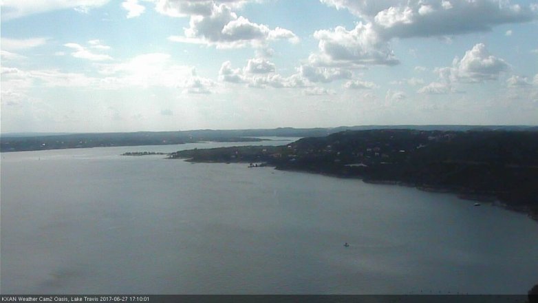 Lake Travis webcam, June 27, 2017 4:25 PM CT