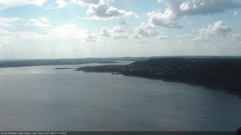 Lake Travis webcam, June 27, 2017 4:35 PM CT