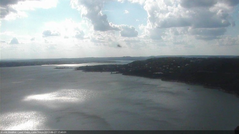 Lake Travis webcam, June 27, 2017 4:45 PM CT