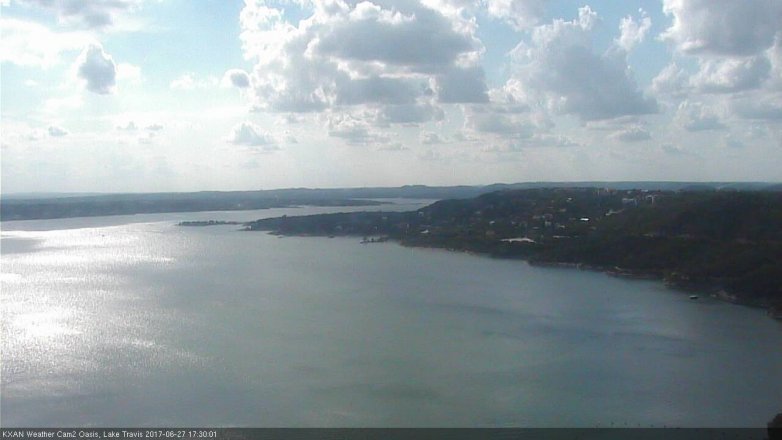 Lake Travis webcam, June 27, 2017 4:50 PM CT