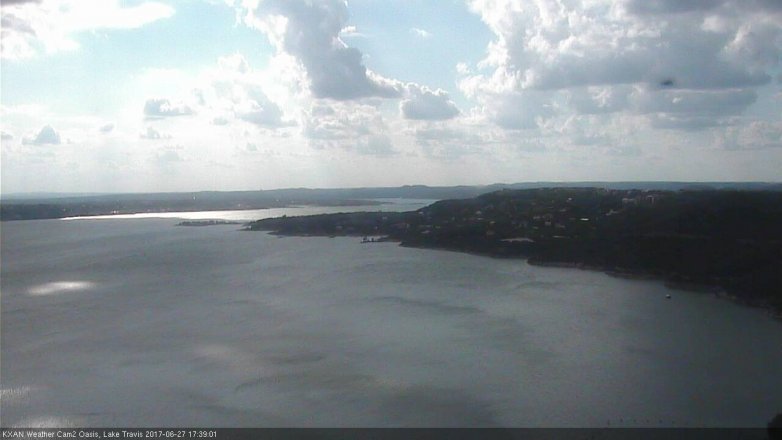 Lake Travis webcam, June 27, 2017 5:00 PM CT