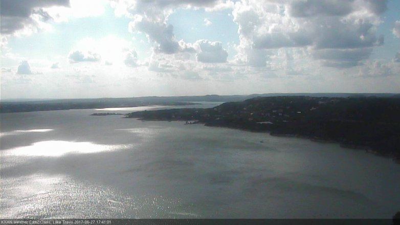 Lake Travis webcam, June 27, 2017 5:05 PM CT