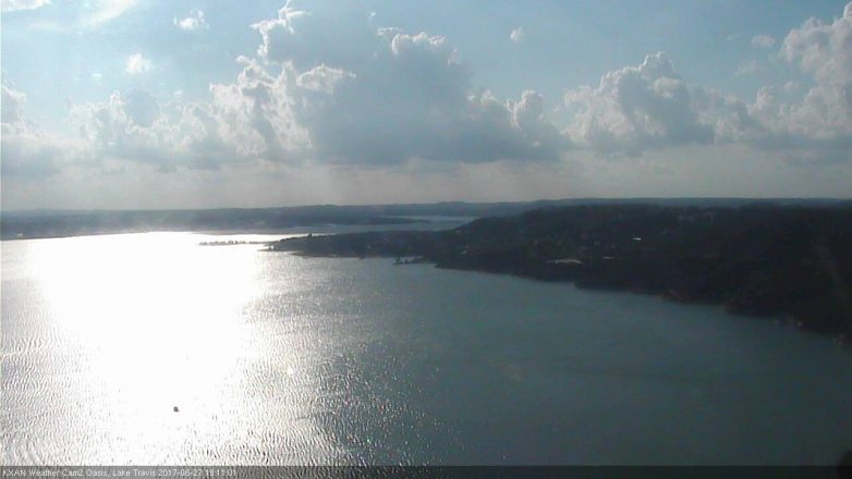 Lake Travis webcam, June 27, 2017 5:40 PM CT