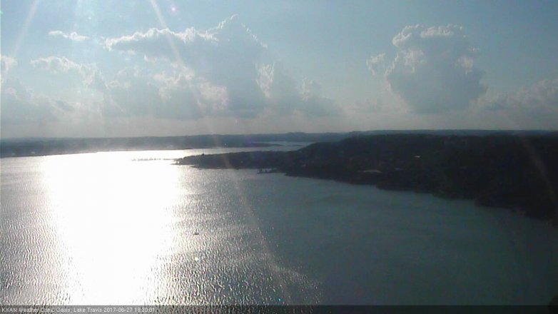 Lake Travis webcam, June 27, 2017 5:45 PM CT