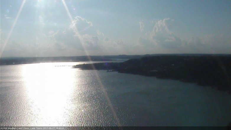 Lake Travis webcam, June 27, 2017 5:55 PM CT