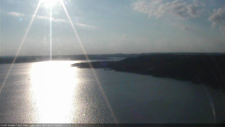 Lake Travis webcam, June 27, 2017 6:10 PM CT