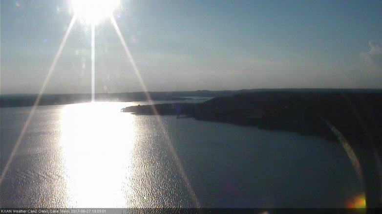 Lake Travis webcam, June 27, 2017 6:15 PM CT