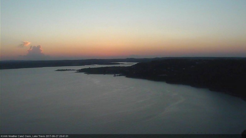 Lake Travis webcam, June 27, 2017 7:50 PM CT