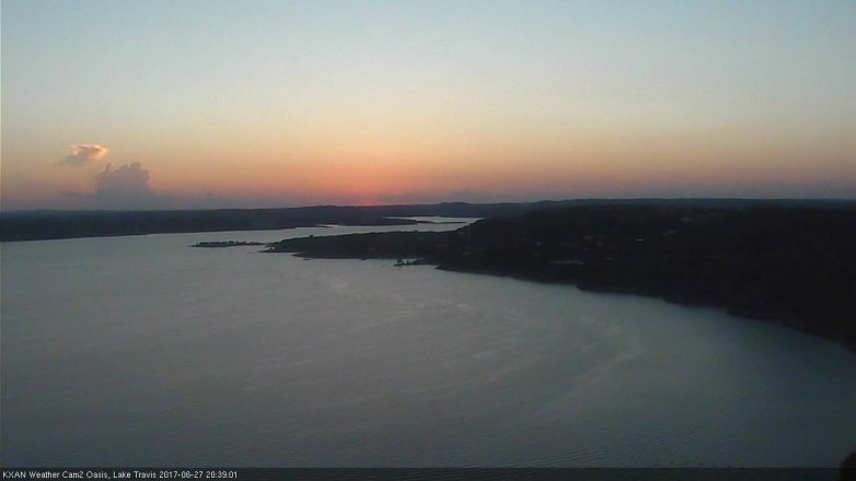 Lake Travis webcam, June 27, 2017 7:55 PM CT