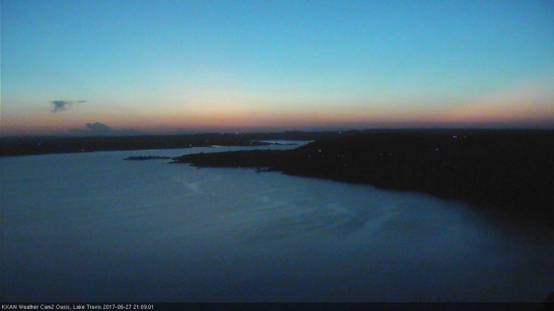 Lake Travis webcam, June 27, 2017 8:25 PM CT