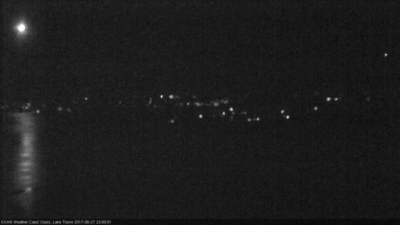 Lake Travis webcam, June 27, 2017 10:20 PM CT