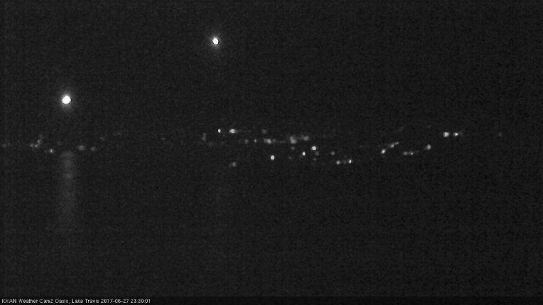 Lake Travis webcam, June 27, 2017 10:55 PM CT