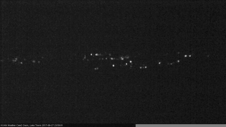 Lake Travis webcam, June 27, 2017 11:10 PM CT