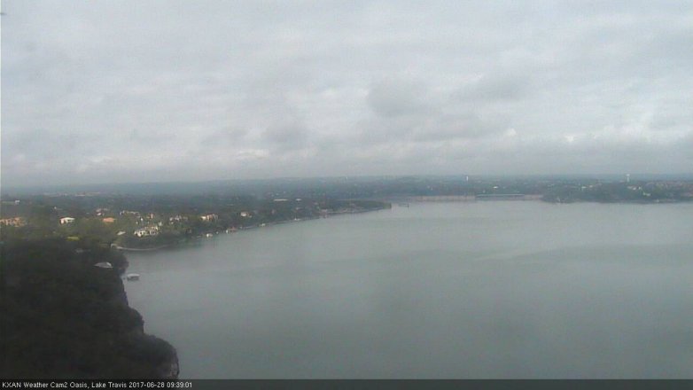 Lake Travis webcam, June 28, 2017 9:05 AM CT