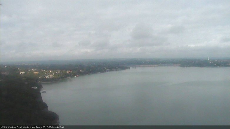 Lake Travis webcam, June 28, 2017 9:10 AM CT