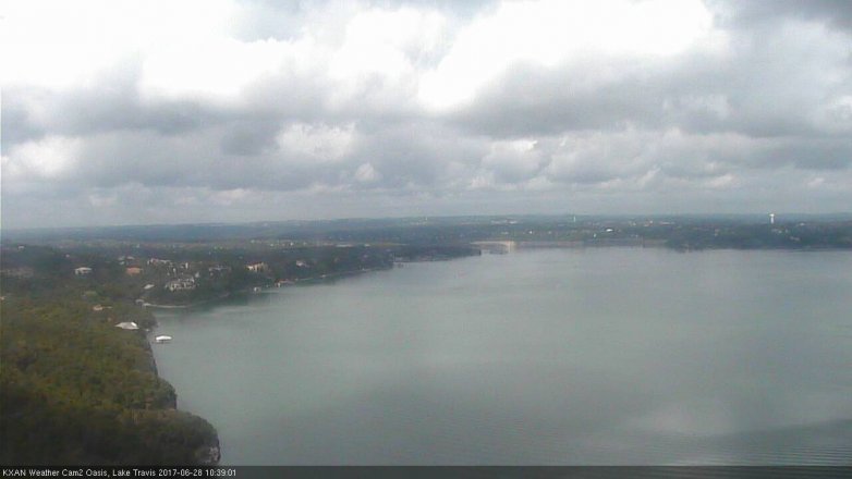 Lake Travis webcam, June 28, 2017 10:00 AM CT