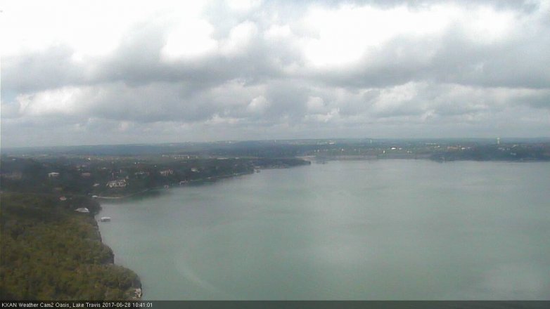 Lake Travis webcam, June 28, 2017 10:05 AM CT