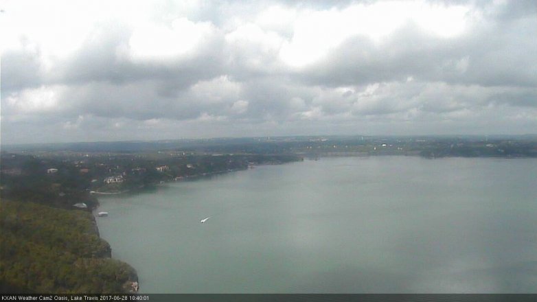 Lake Travis webcam, June 28, 2017 10:10 AM CT