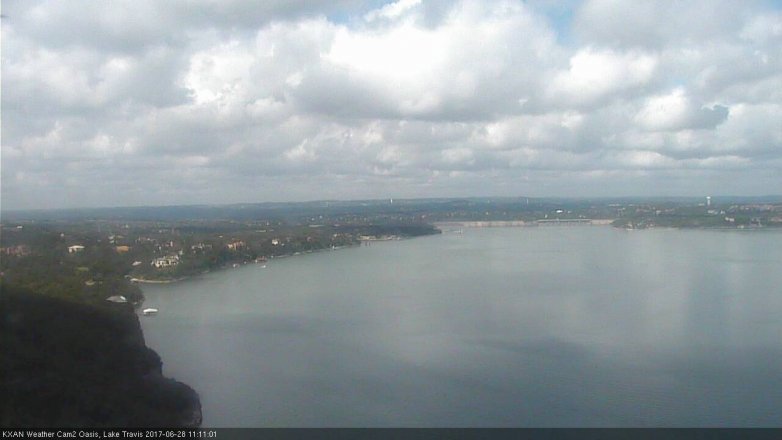 Lake Travis webcam, June 28, 2017 10:15 AM CT