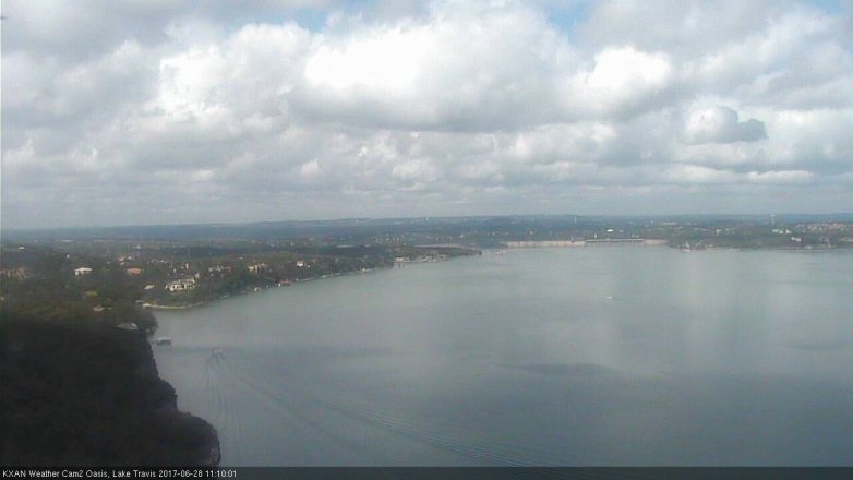 Lake Travis webcam, June 28, 2017 10:30 AM CT