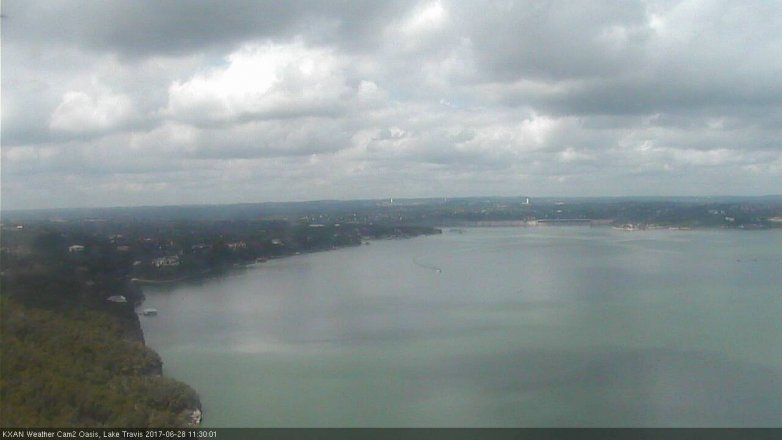 Lake Travis webcam, June 28, 2017 10:40 AM CT