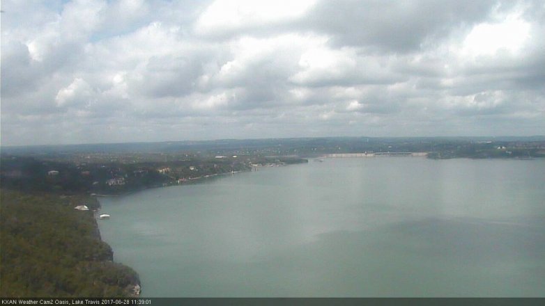 Lake Travis webcam, June 28, 2017 11:05 AM CT