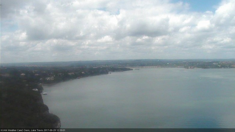 Lake Travis webcam, June 28, 2017 11:50 AM CT
