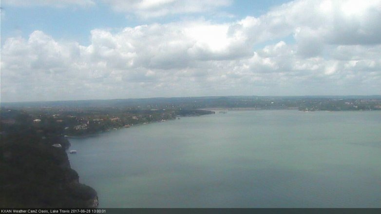 Lake Travis webcam, June 28, 2017 12:05 PM CT