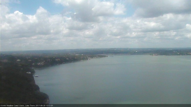 Lake Travis webcam, June 28, 2017 12:20 PM CT
