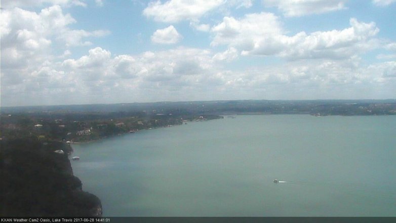Lake Travis webcam, June 28, 2017 2:05 PM CT
