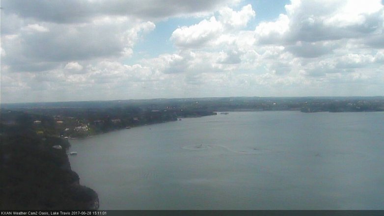 Lake Travis webcam, June 28, 2017 2:20 PM CT