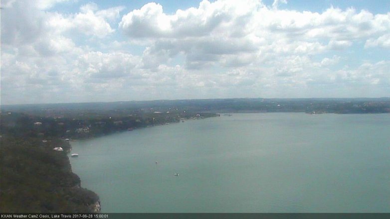 Lake Travis webcam, June 28, 2017 2:30 PM CT
