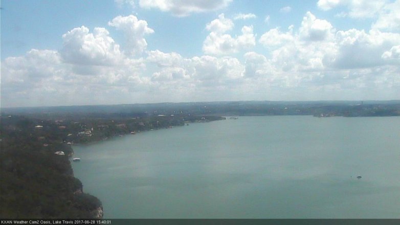 Lake Travis webcam, June 28, 2017 2:50 PM CT