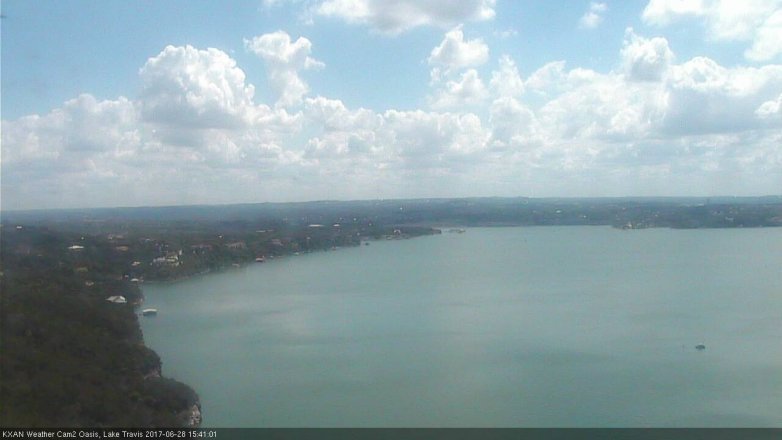 Lake Travis webcam, June 28, 2017 3:05 PM CT