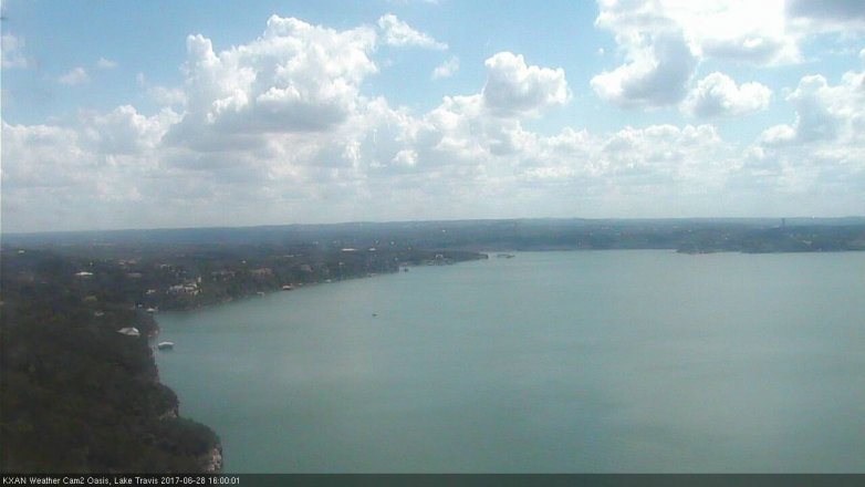 Lake Travis webcam, June 28, 2017 3:10 PM CT