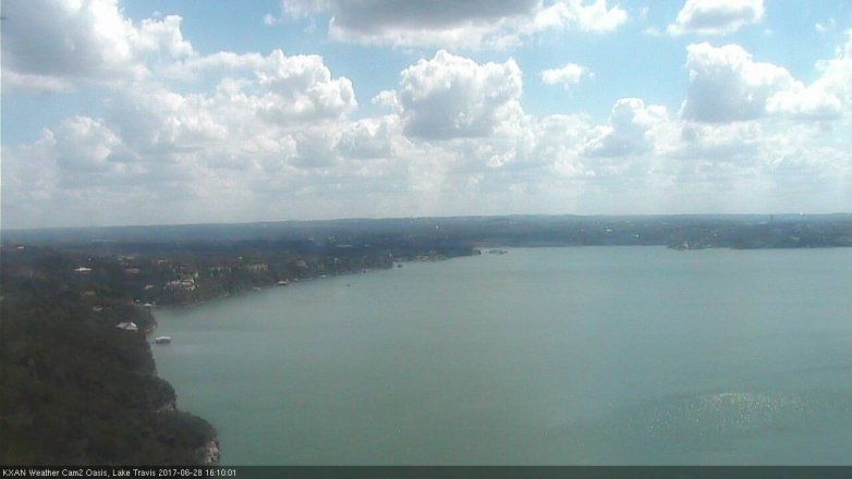 Lake Travis webcam, June 28, 2017 3:30 PM CT