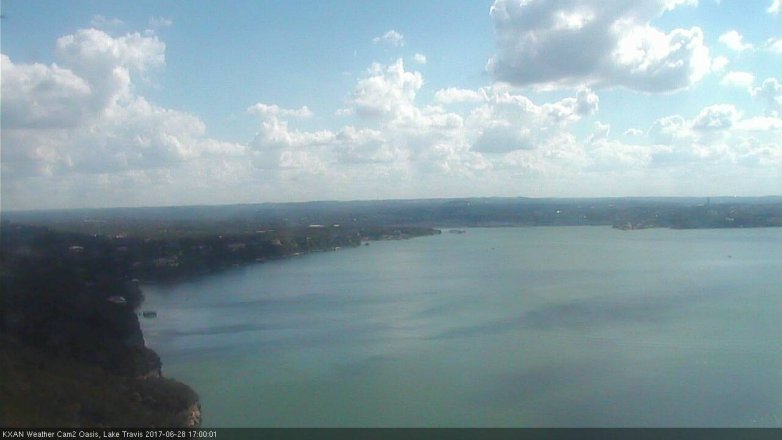 Lake Travis webcam, June 28, 2017 4:10 PM CT