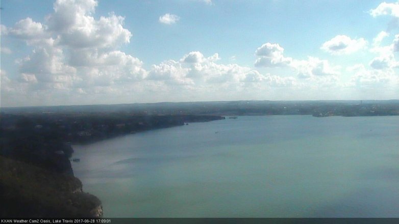 Lake Travis webcam, June 28, 2017 4:20 PM CT