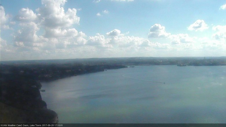Lake Travis webcam, June 28, 2017 4:30 PM CT