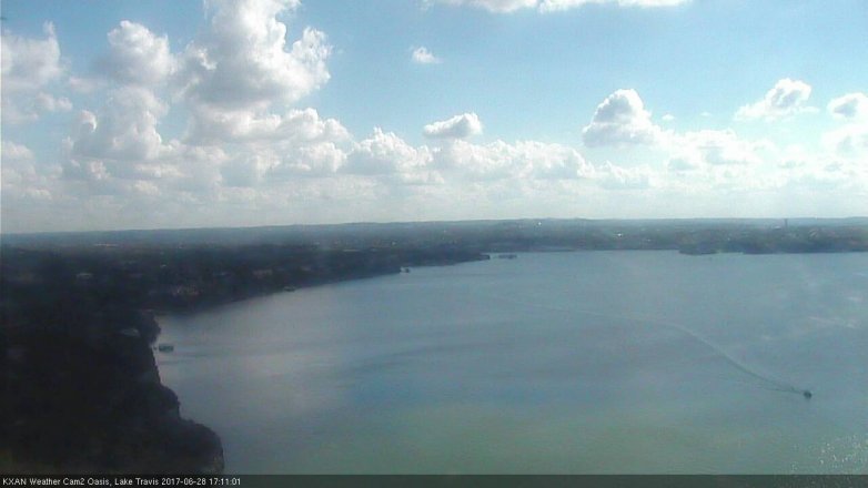 Lake Travis webcam, June 28, 2017 4:35 PM CT