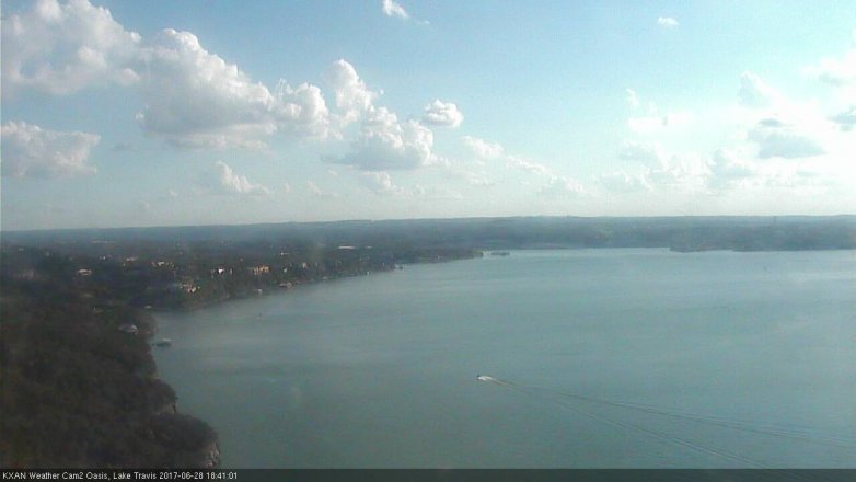 Lake Travis webcam, June 28, 2017 5:45 PM CT