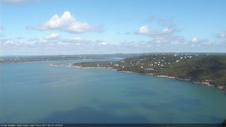 Lake Travis webcam, June 29, 2017 9:30 AM CT